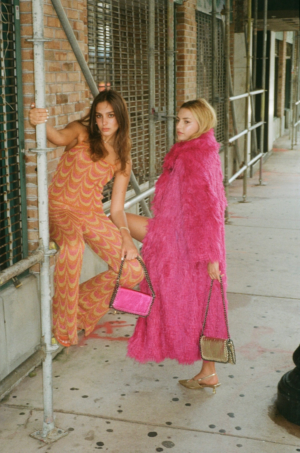 Magenta Metallic Bag
